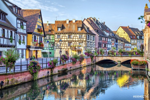 Bild på Colorful traditional french houses in Colmar